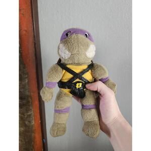 Vintage Plush Teenage Mutant Ninja Turtles 9" Donnie Donatello 1989 Playmates